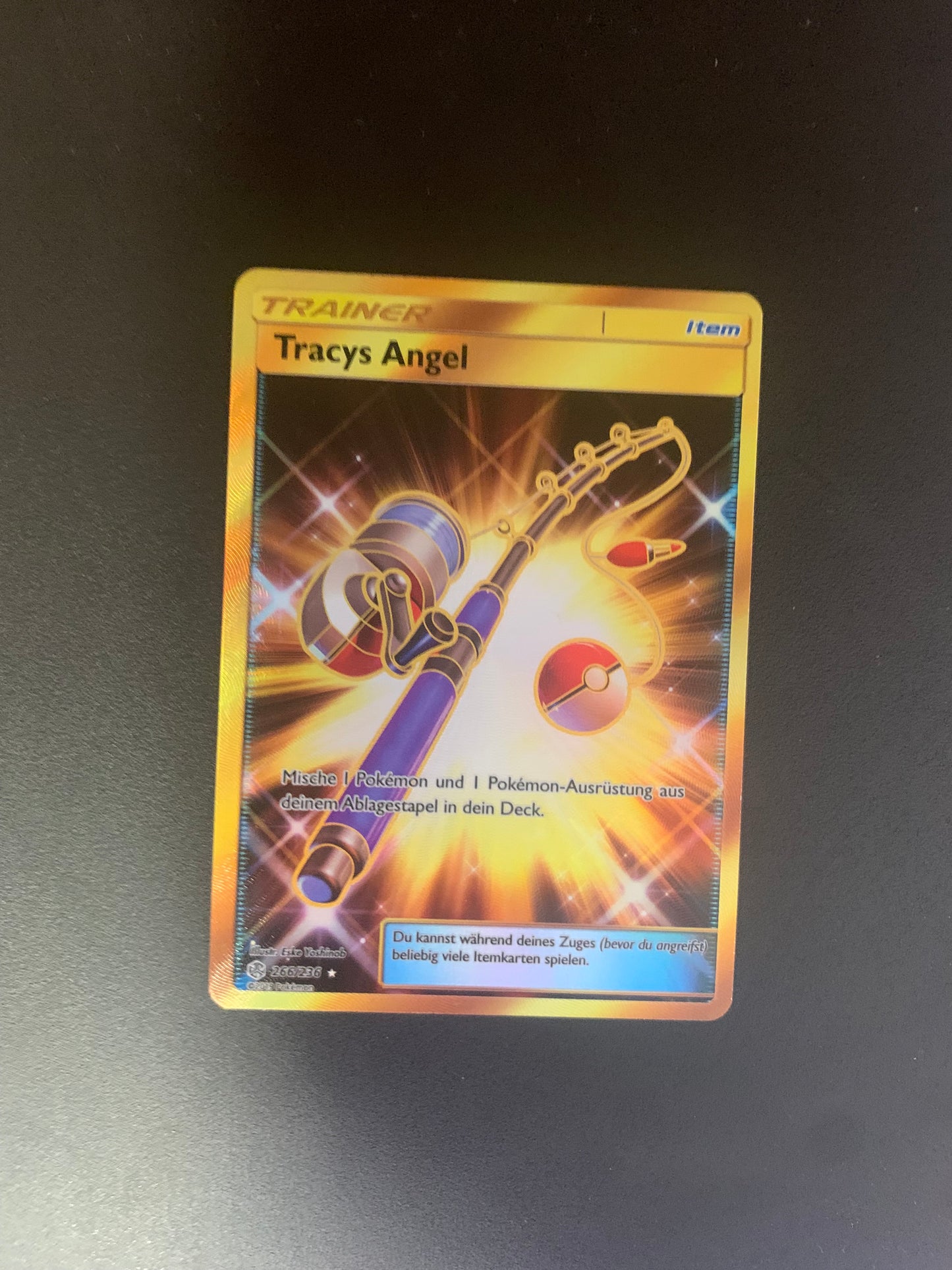 Pokemon Karte Trainer Gold Tracys Angel 266/236 Deutsch