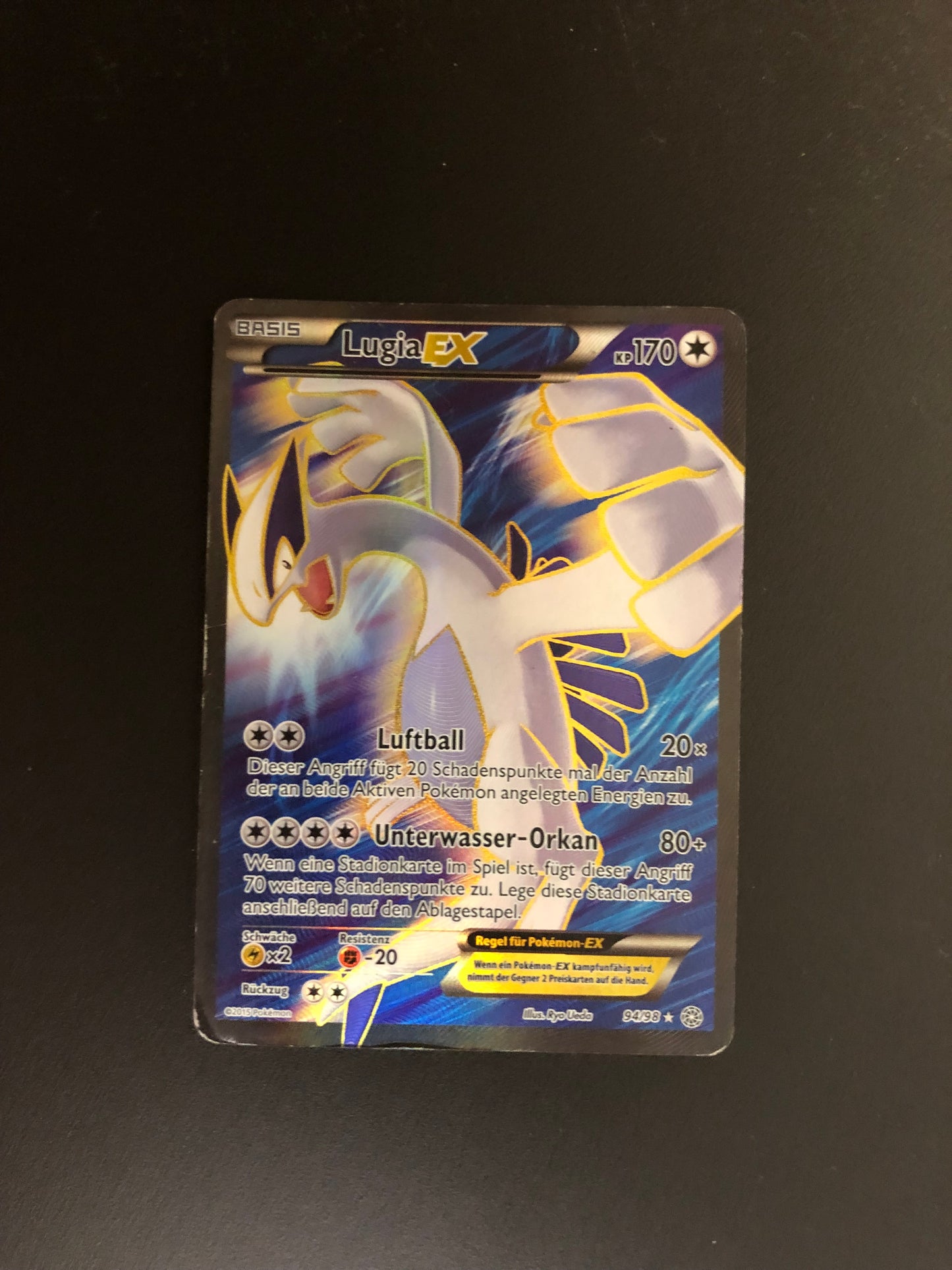 Pokemon Karte EX Lugia 94/98 Deutsch