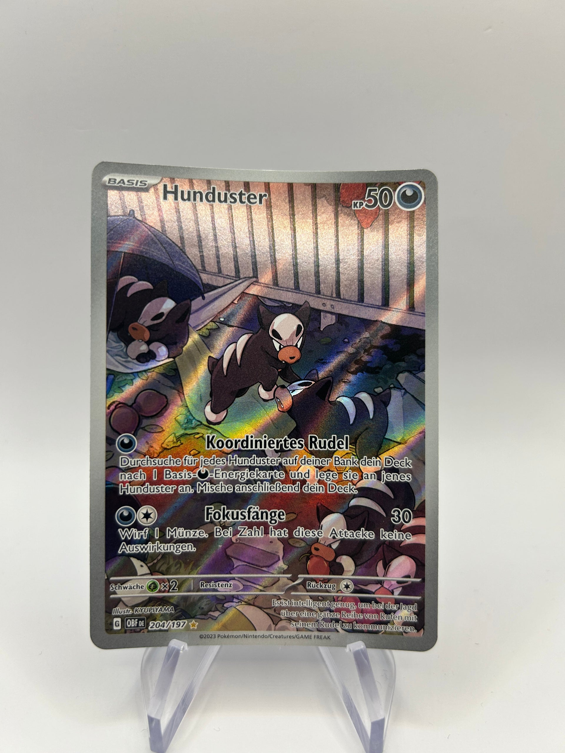 204 197 pokemon card Amazon.com: Pokemon - Houndour 204/197 - Obsidian Flames - Illustration Rare