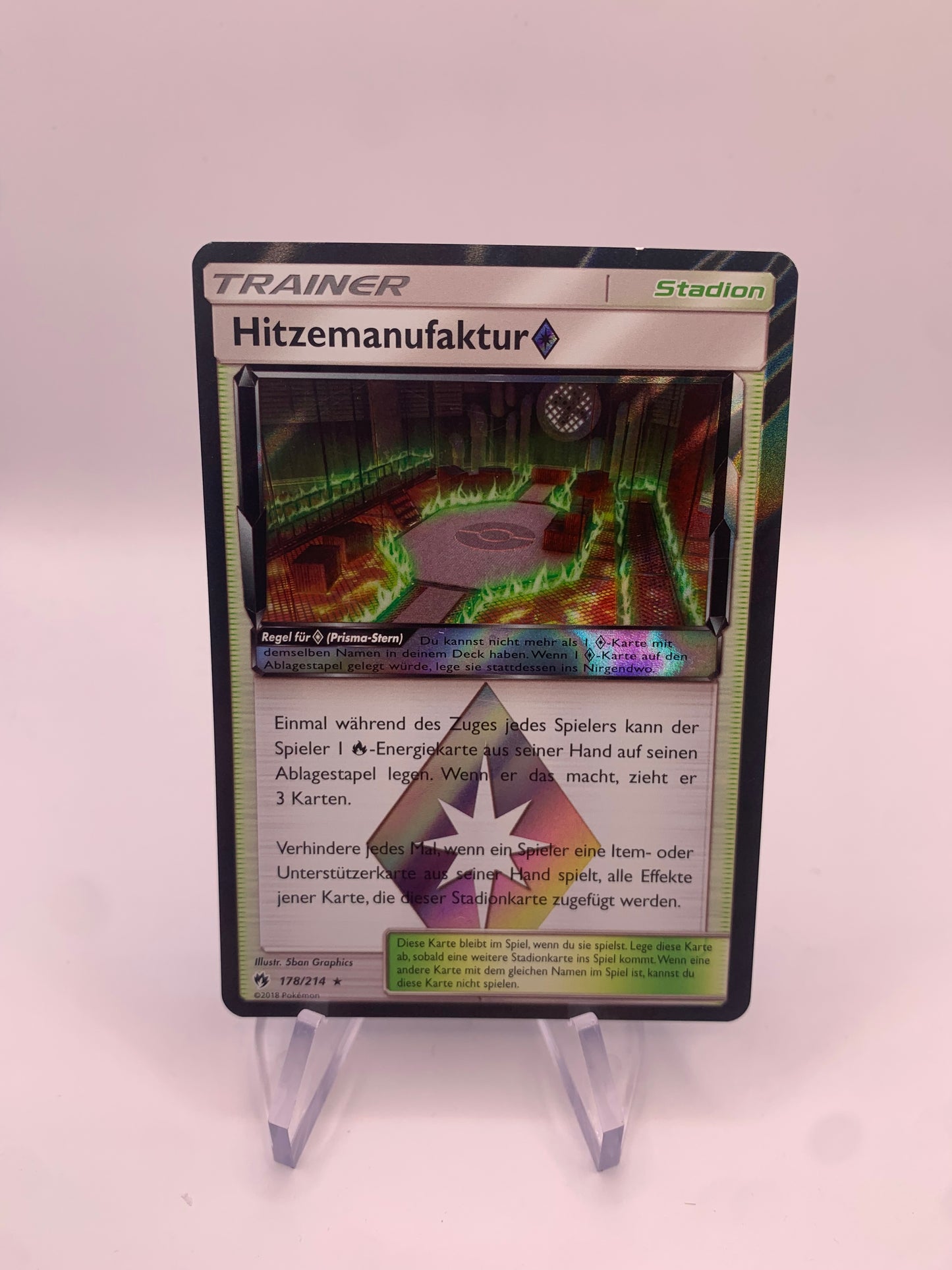 Pokemon Karten Prisma Hitzemanufaktur 178/214 Deutsch