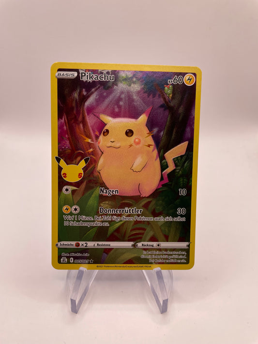Pokemon Karte Art Rare Celebration Pikachu 5/25 Deutsch