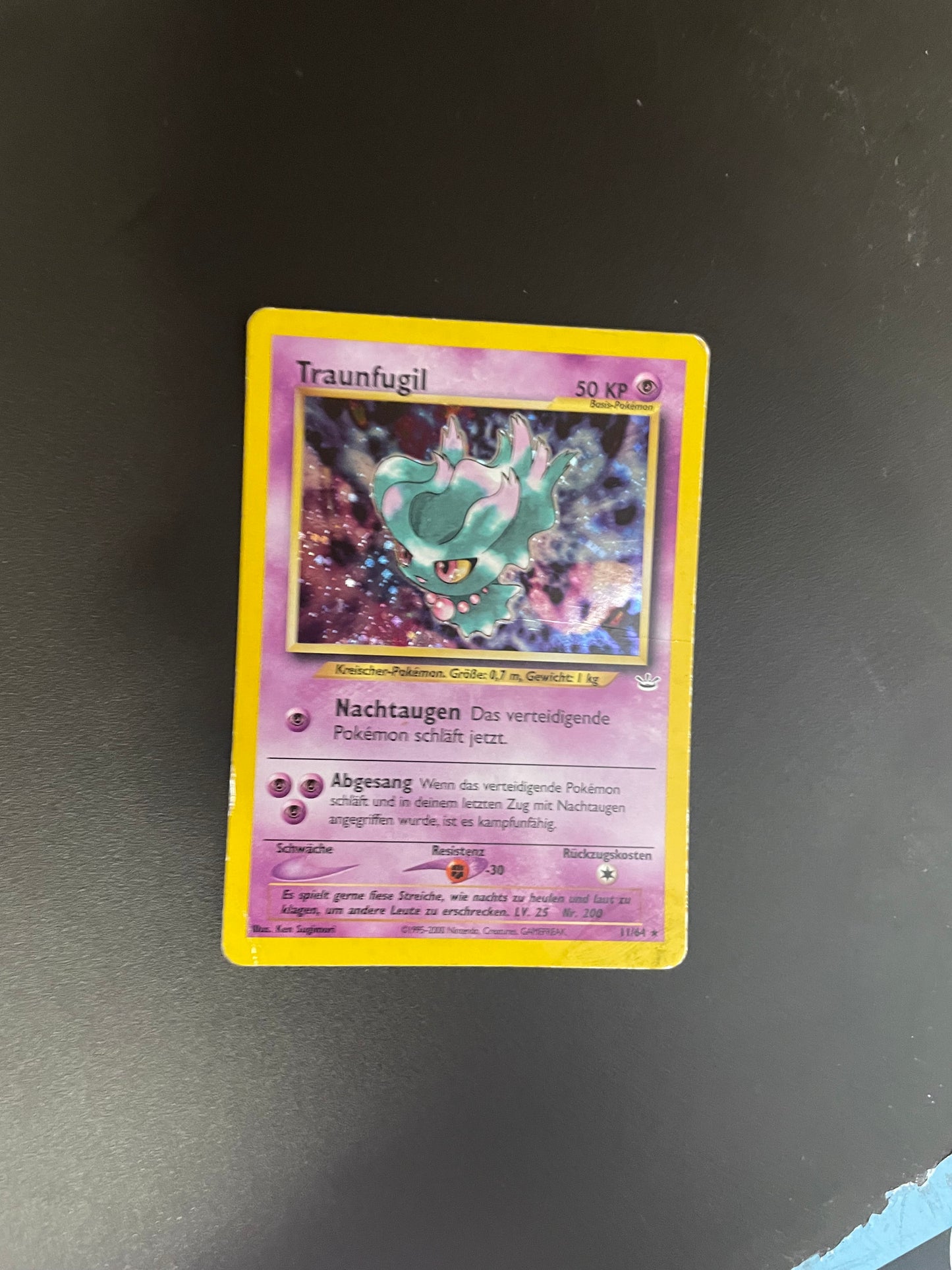 Pokemon Karte Holo Traunfugil 11/64 Deutsch