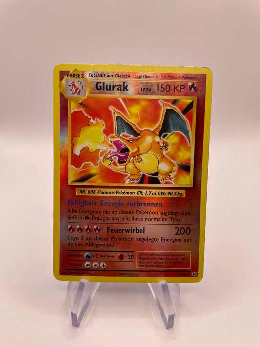 Pokemon Karte Revers Glurak 11/108 Deutsch