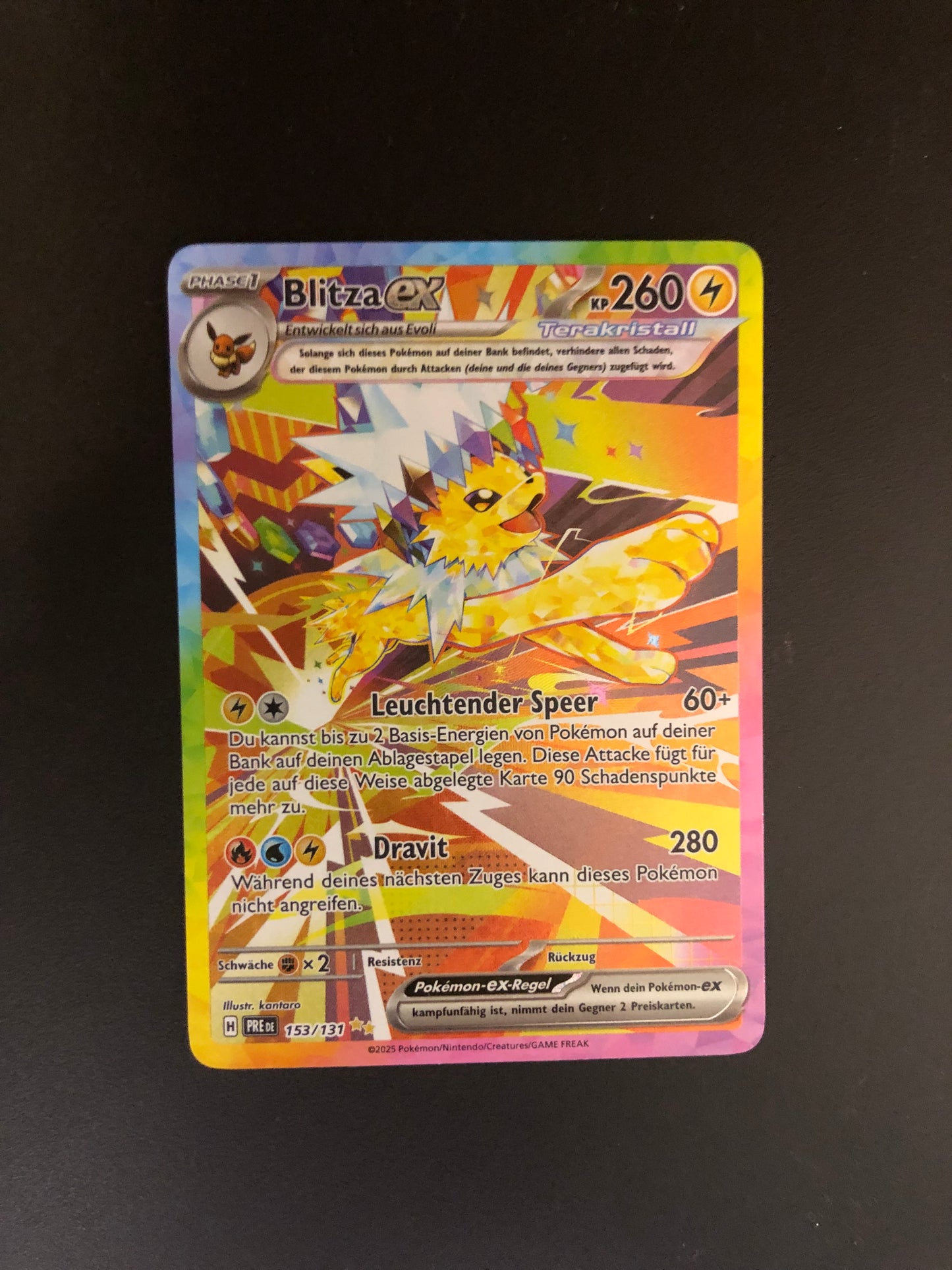 Pokemon Karte Ex Blitza 153/131 Deutsch