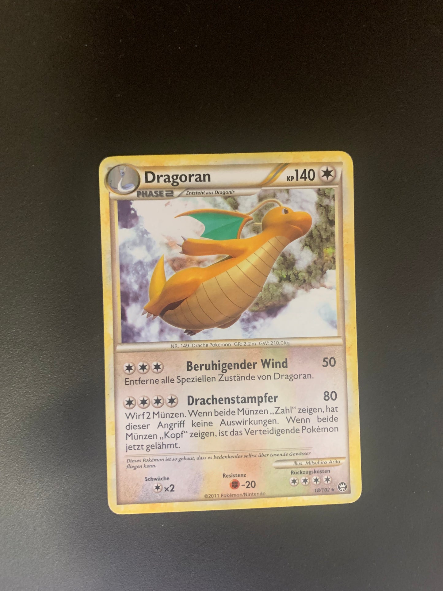 Pokemon Karte Dragoran 18/102 Deutsch