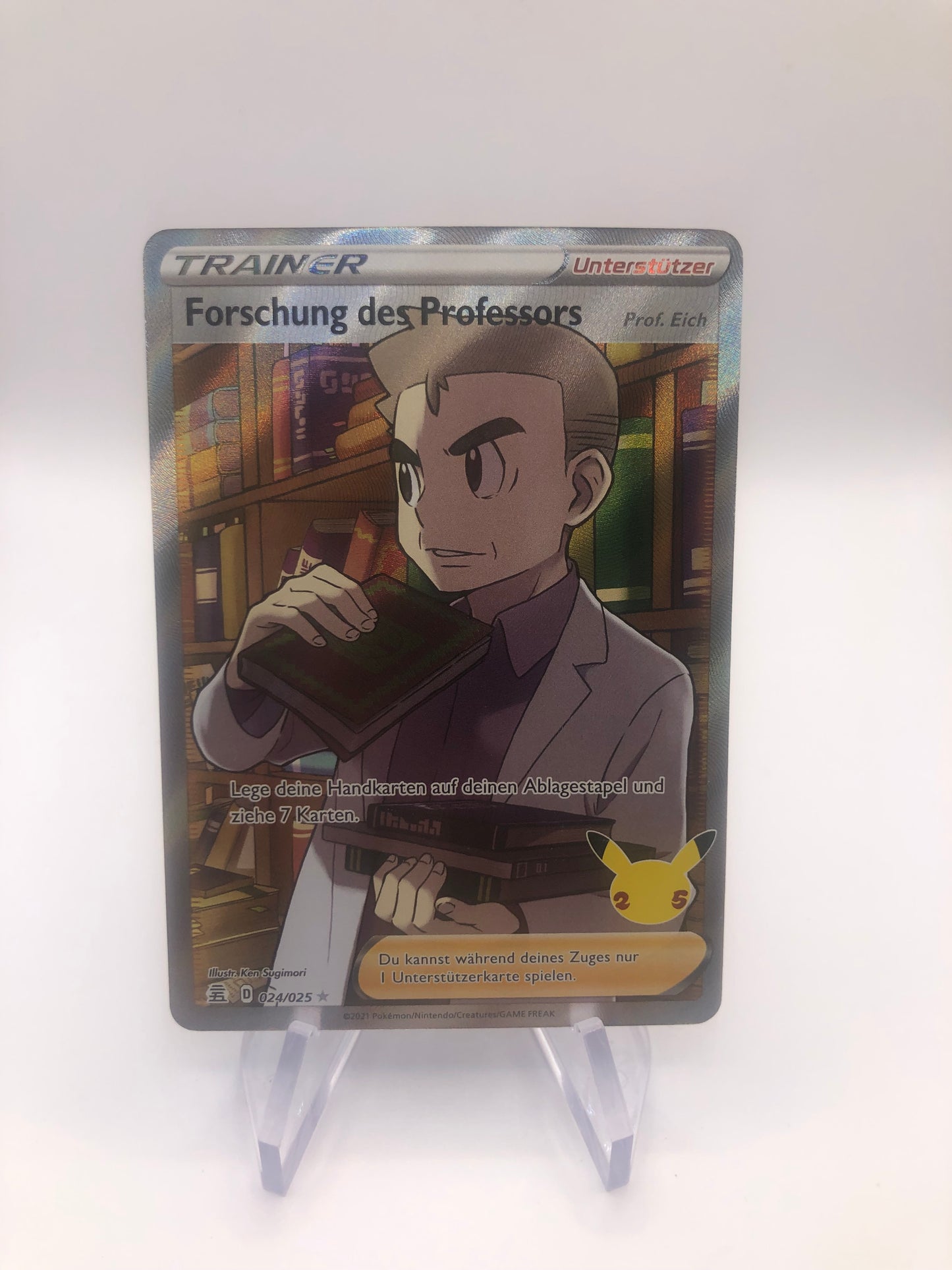 Pokemon Karte Trainer Forschung des Professors 24/25 Deutsch
