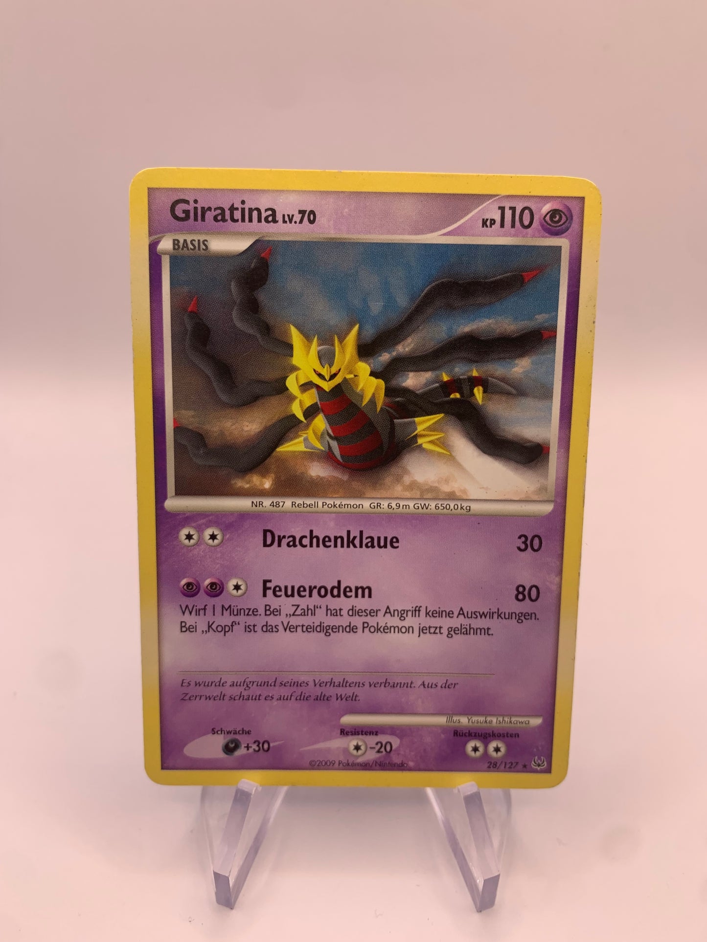 Pokemon Karte Giratina 28/127 Deutsch