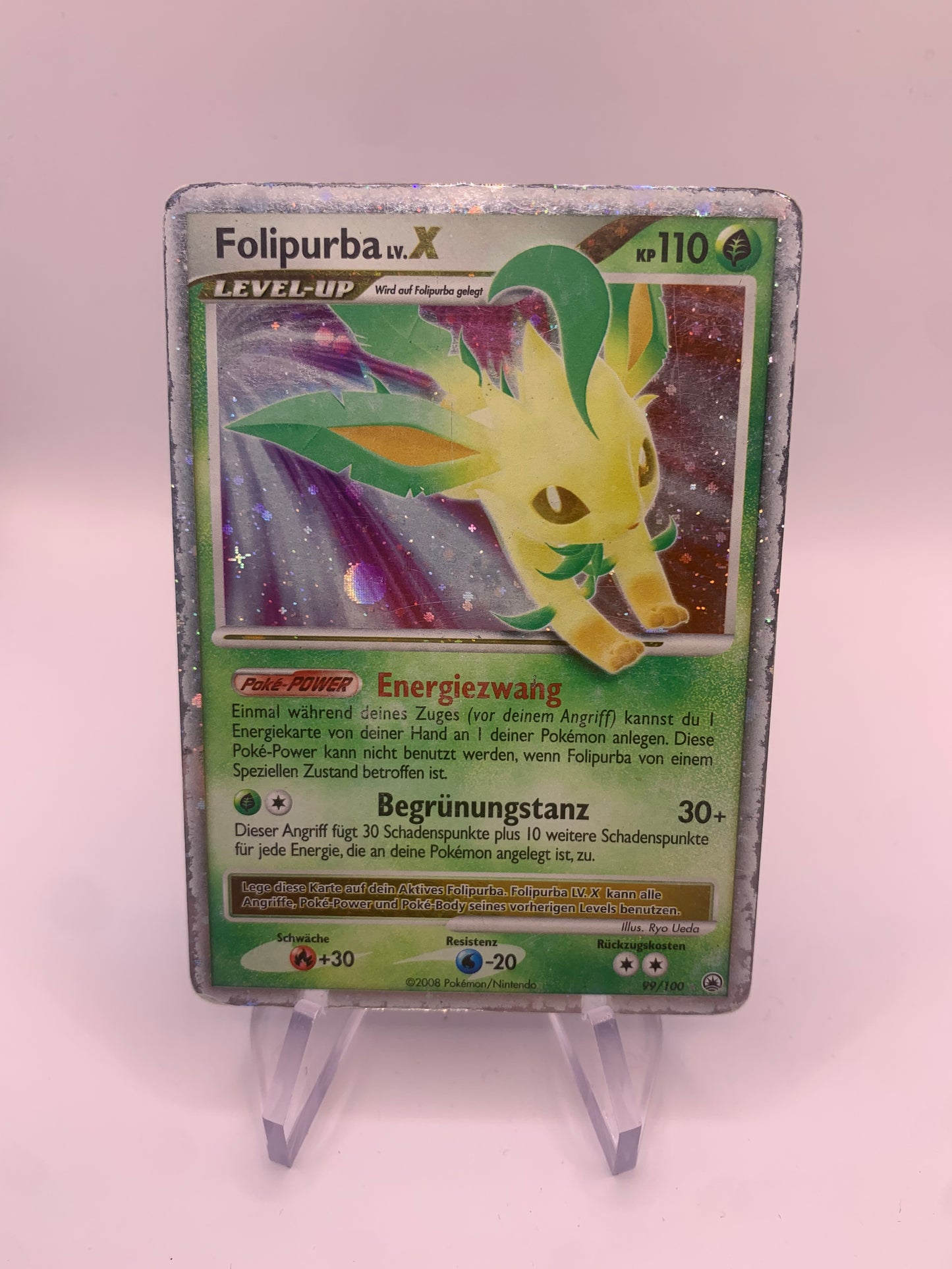 Pokemon Karte Lv.X Folipurba 99/100 Deutsch