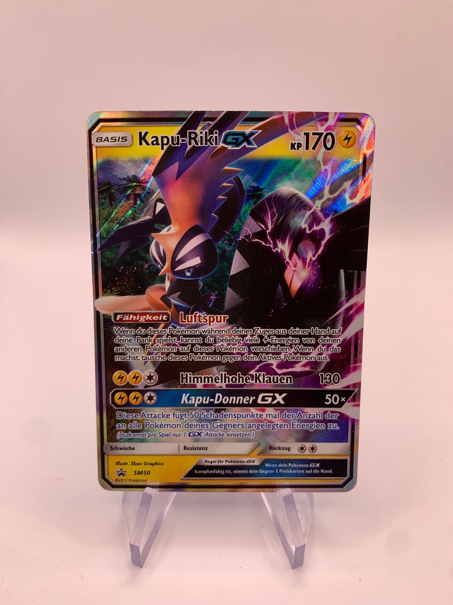 Pokemon Karte GX Promo Kapu-Riki SM50 Deutsch