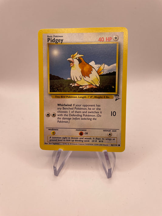 Pokemon Karte Base Set 2 Pidgey 86/130 Englisch