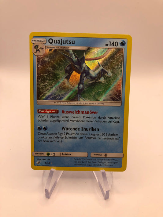 Pokemon Karte Holo Quajutsu 9/18 Deutsch