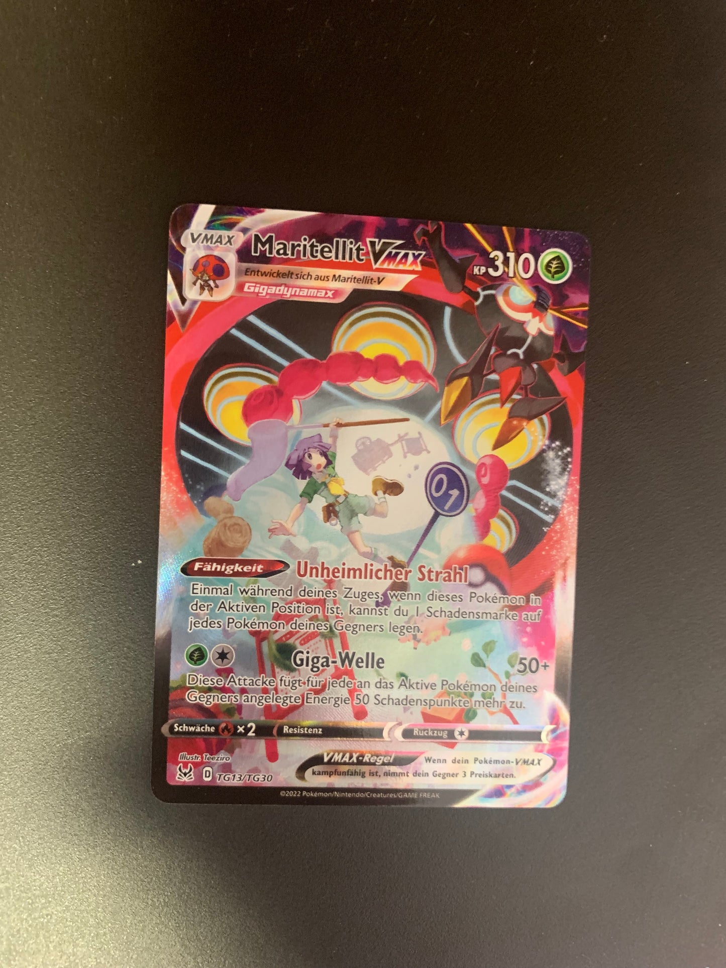 Pokemon Karte Vmax Alt-Art Maritellit TG13/TG30 Deutsch