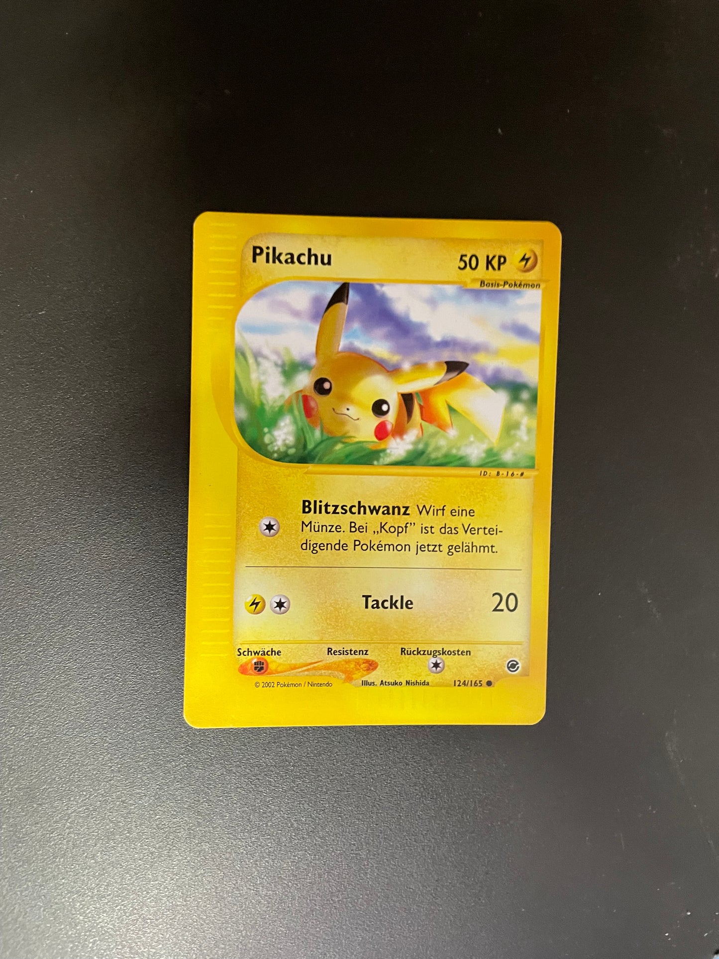 Pokemon Karte e-Series Pikachu 124/165 Deutsch