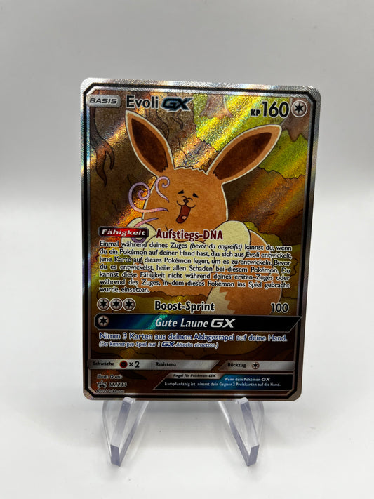 Pokémon Karte GX Alt-Art Promo Evoli SM233 Deutsch