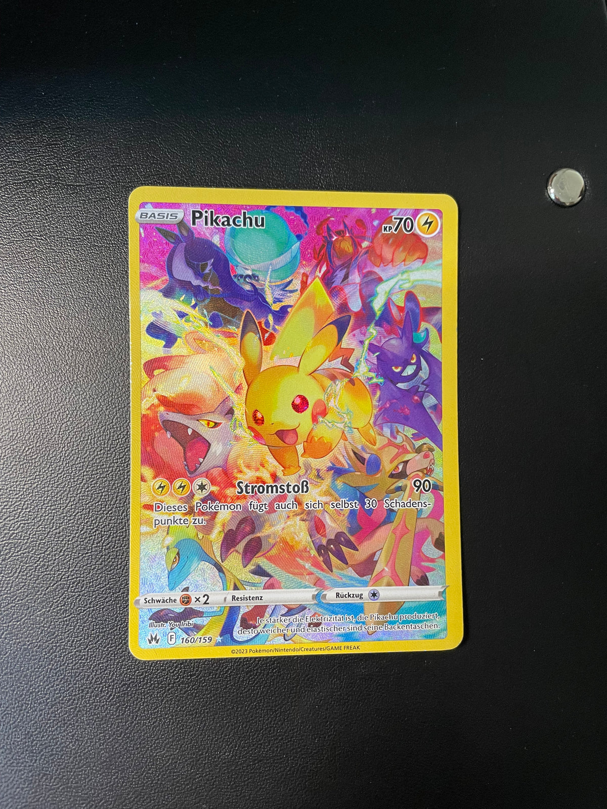 Pokemon Karte Art Rare Pikachu 160/159 Deutsch