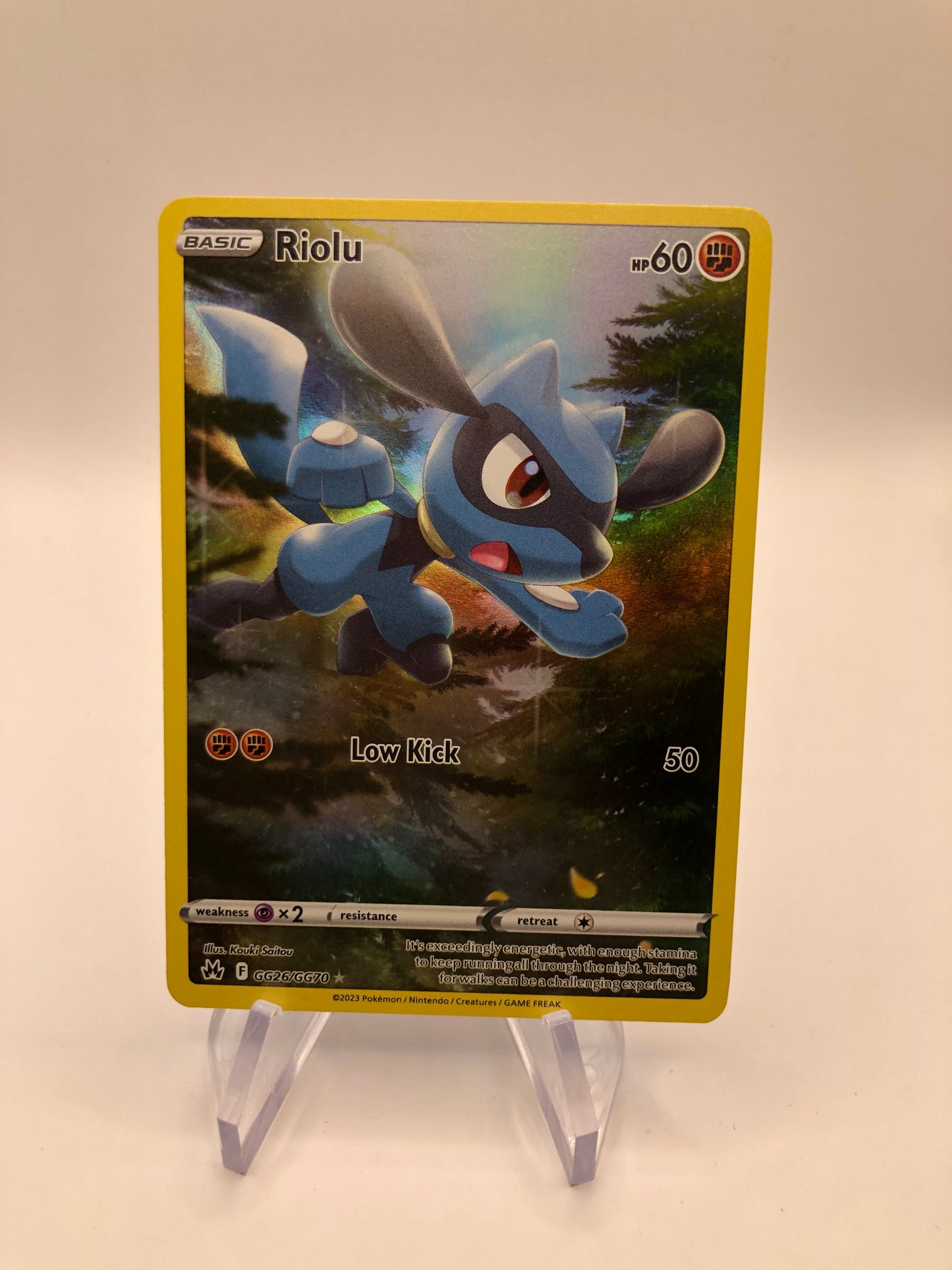 Pokemon Karte Art-Rare Riolu GG26/GG70 Englisch