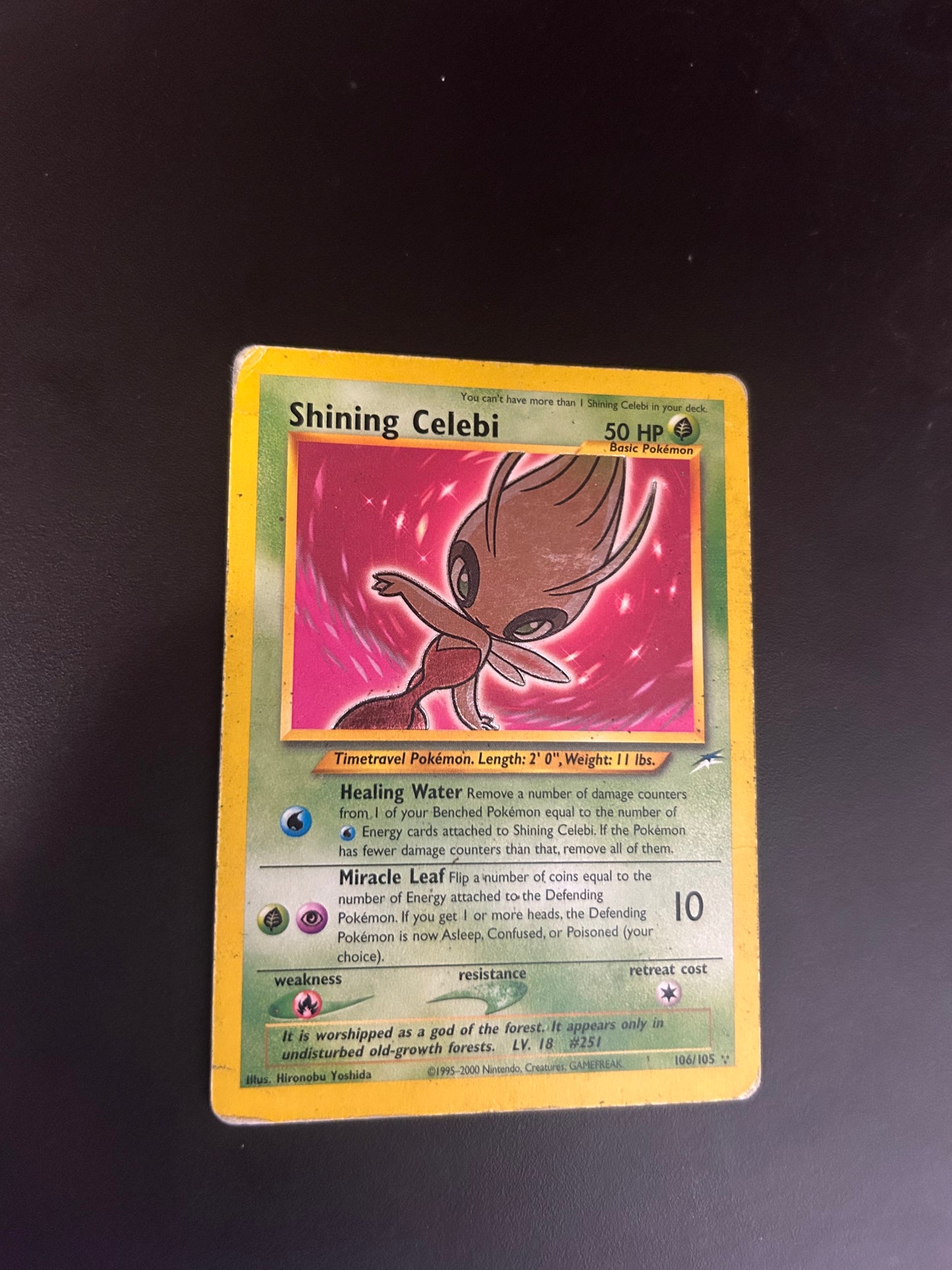Pokemon Karte Schimmerndes Celebi 106/105 Englisch
