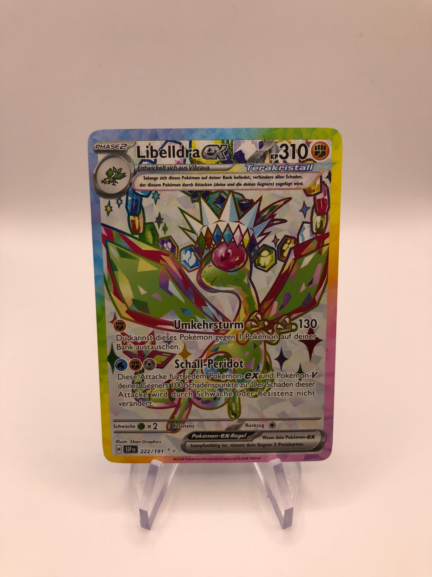 Pokemon Karte EX Libelldra 222/191 Deutsch