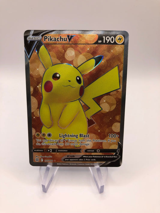Pokemon Karte V Fullart Pikachu 157/172 Englisch