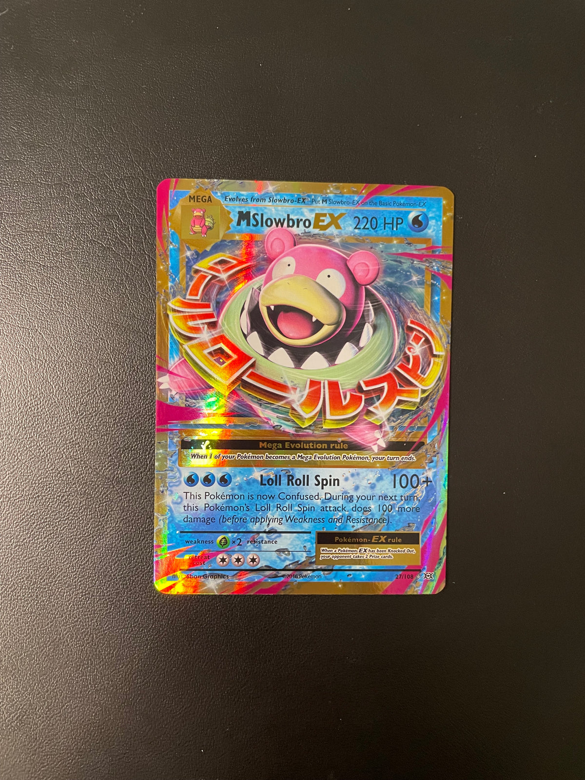 Pokemon Karte EX Mega Slowbro 27/108 Englisch