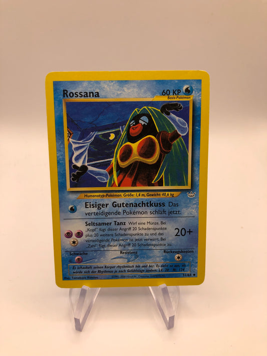 Pokemon Karte Neo Revolution Rossana 31/64 Deutsch