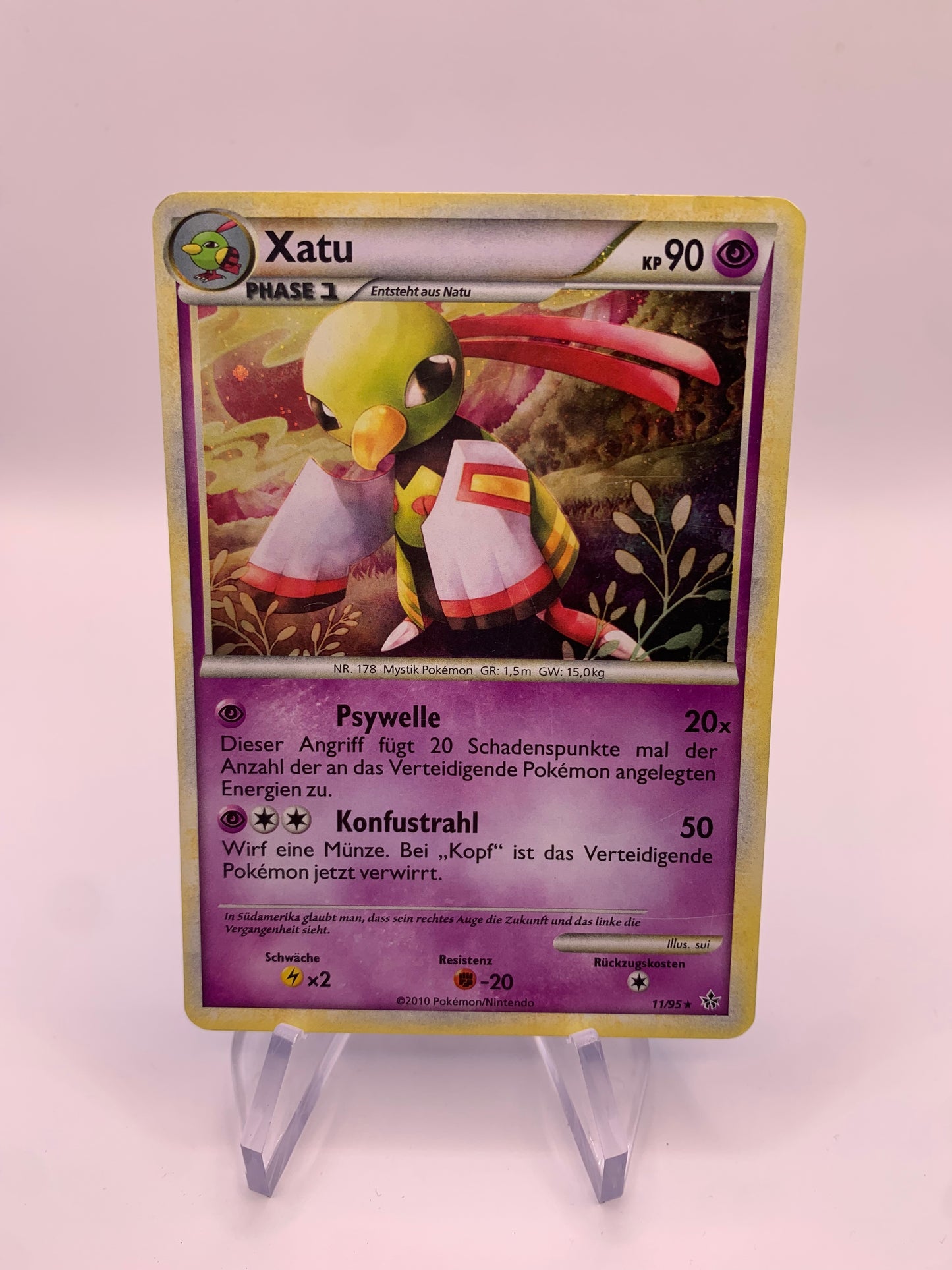 Pokemon Karte Holo Xatu 11/95 Deutsch