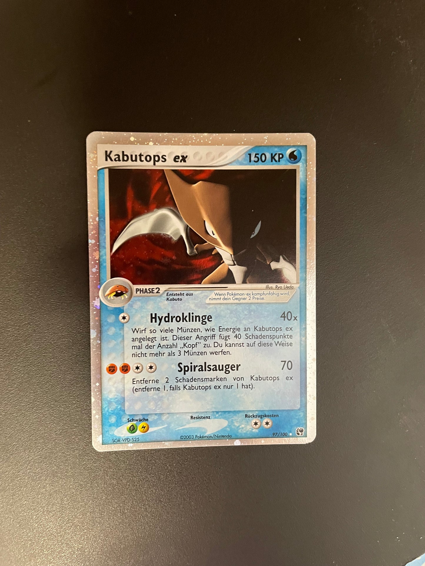 Pokemon Karte Ex Kabutops 97/100 Deutsch