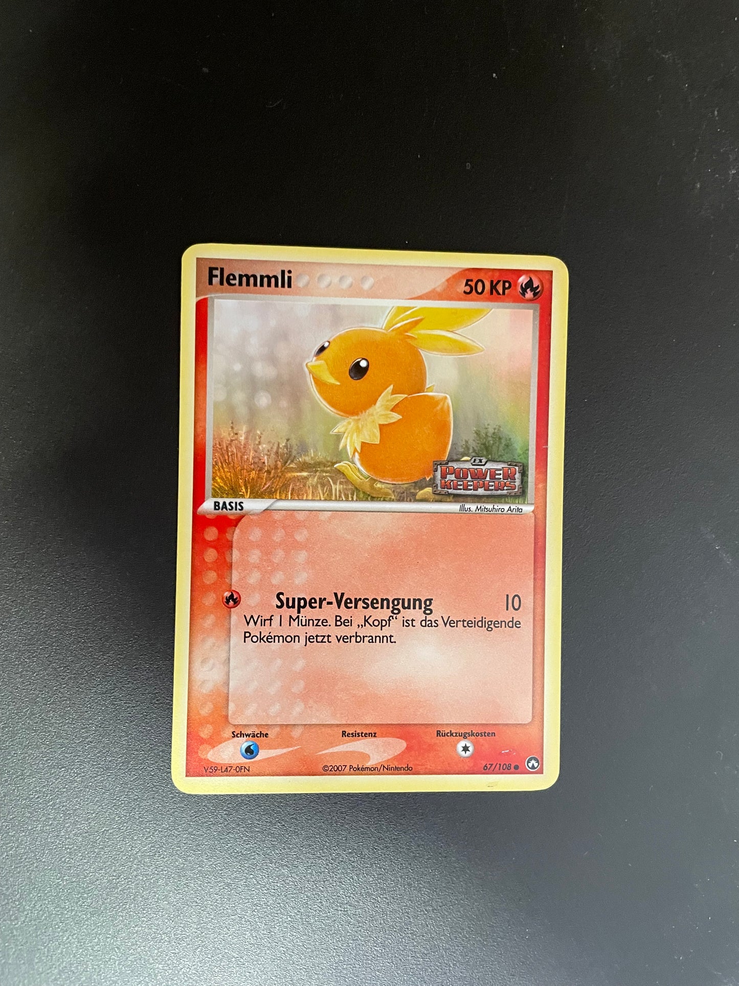 Pokemon Karte Holo Flemmli 67/108 Deutsch