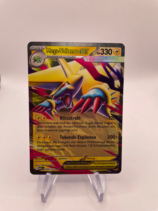 Pokemon Karte Mega-Voltenso ex 50/132 Deutsch