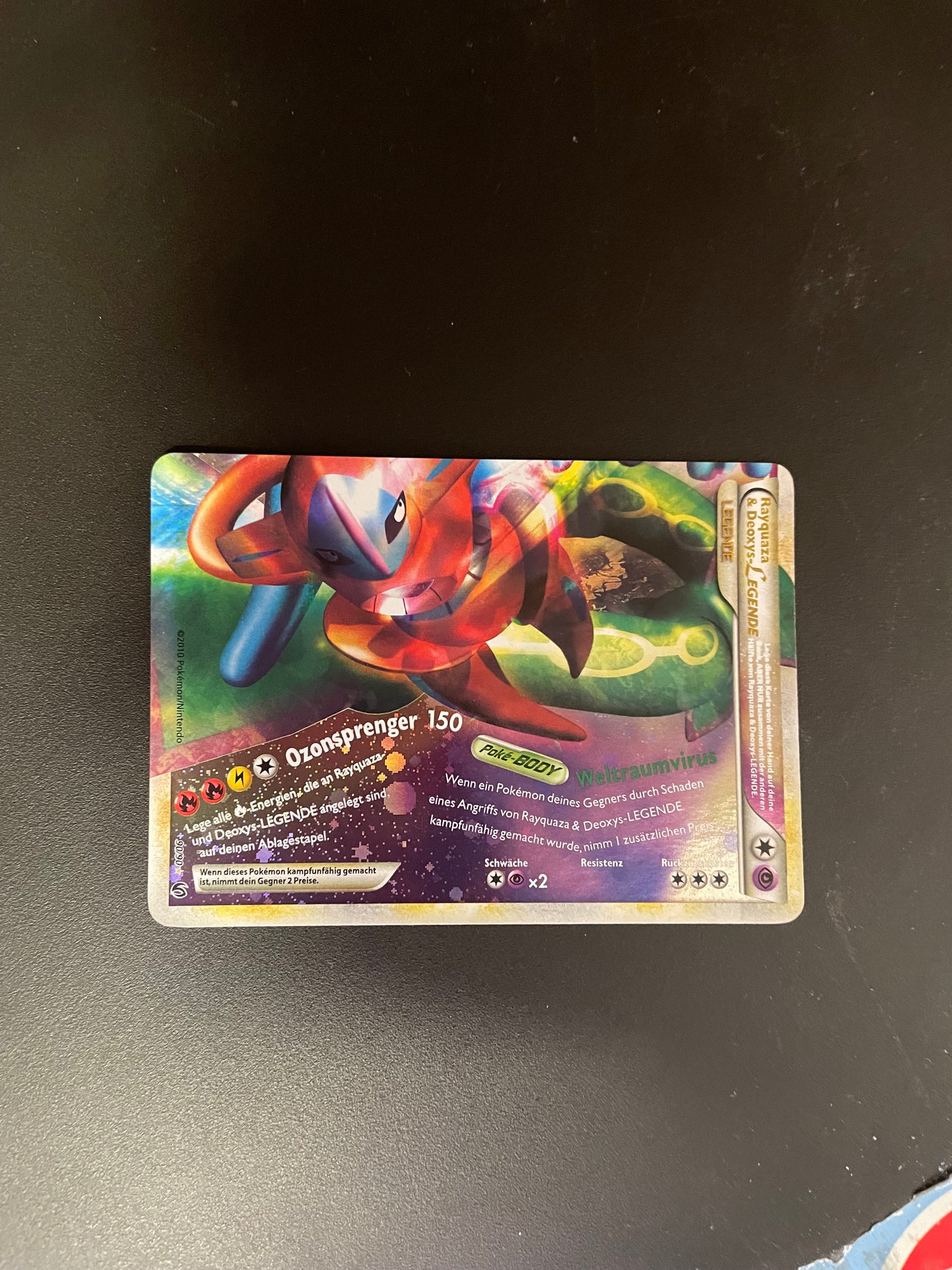 Pokemon Karte Legende Rayquaza & Deoxys 90/90 Deutsch
