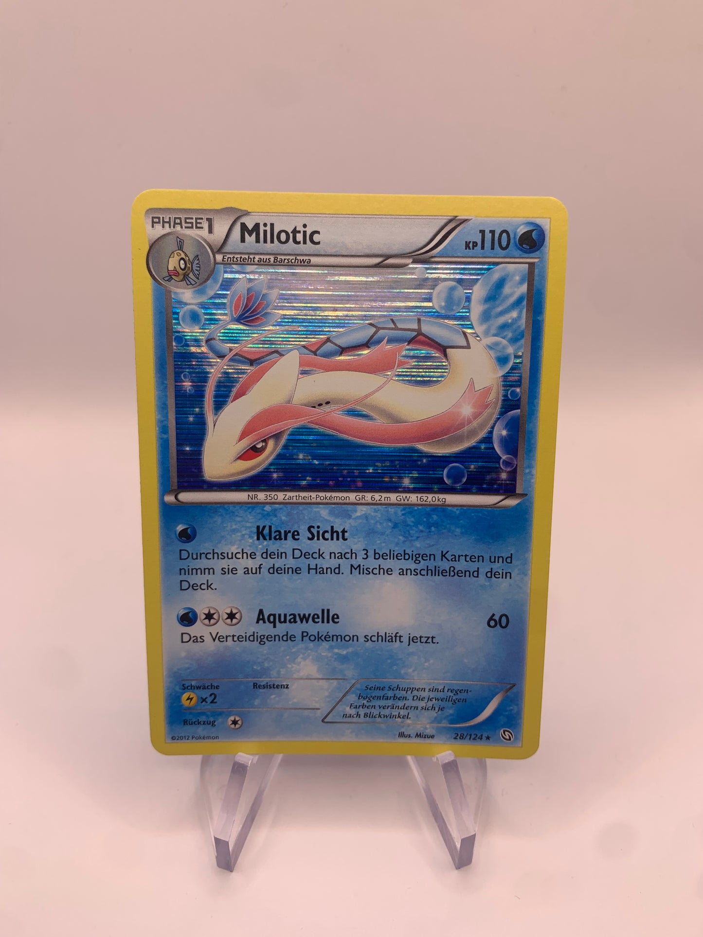 Pokemon Karten Holo Milotic 28/124 Deutsch