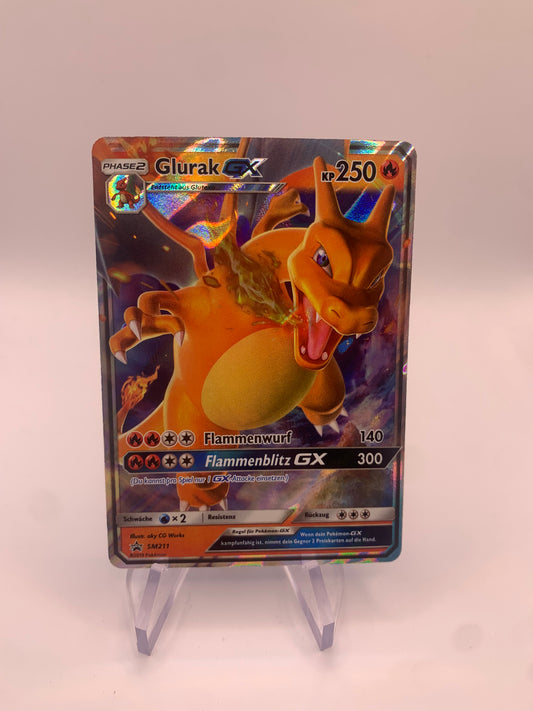 Pokemon Karte GX Promo Glurak SM211 Deutsch