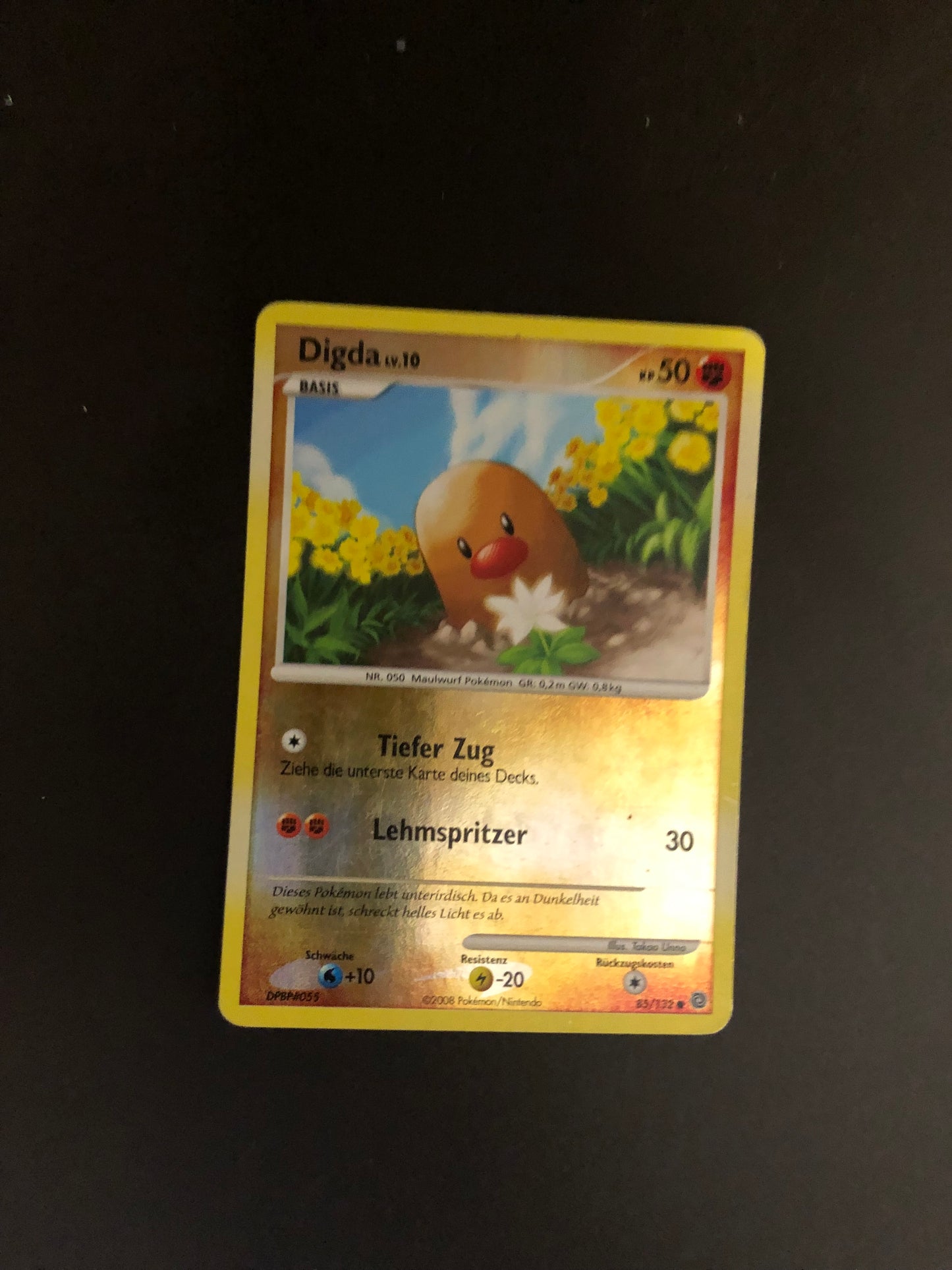 Pokemon Karte Revers Digda 85/132 Deutsch