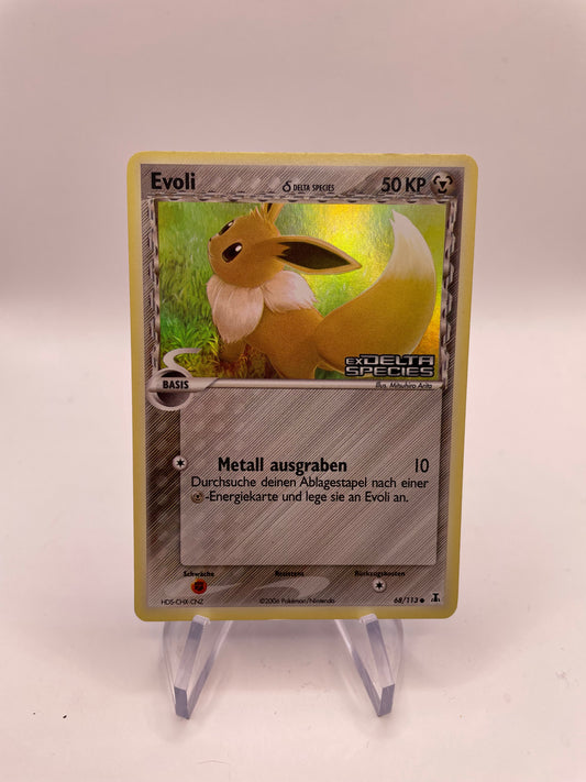 Pokemon Karte Holo Evoli 68/113 Deutsch