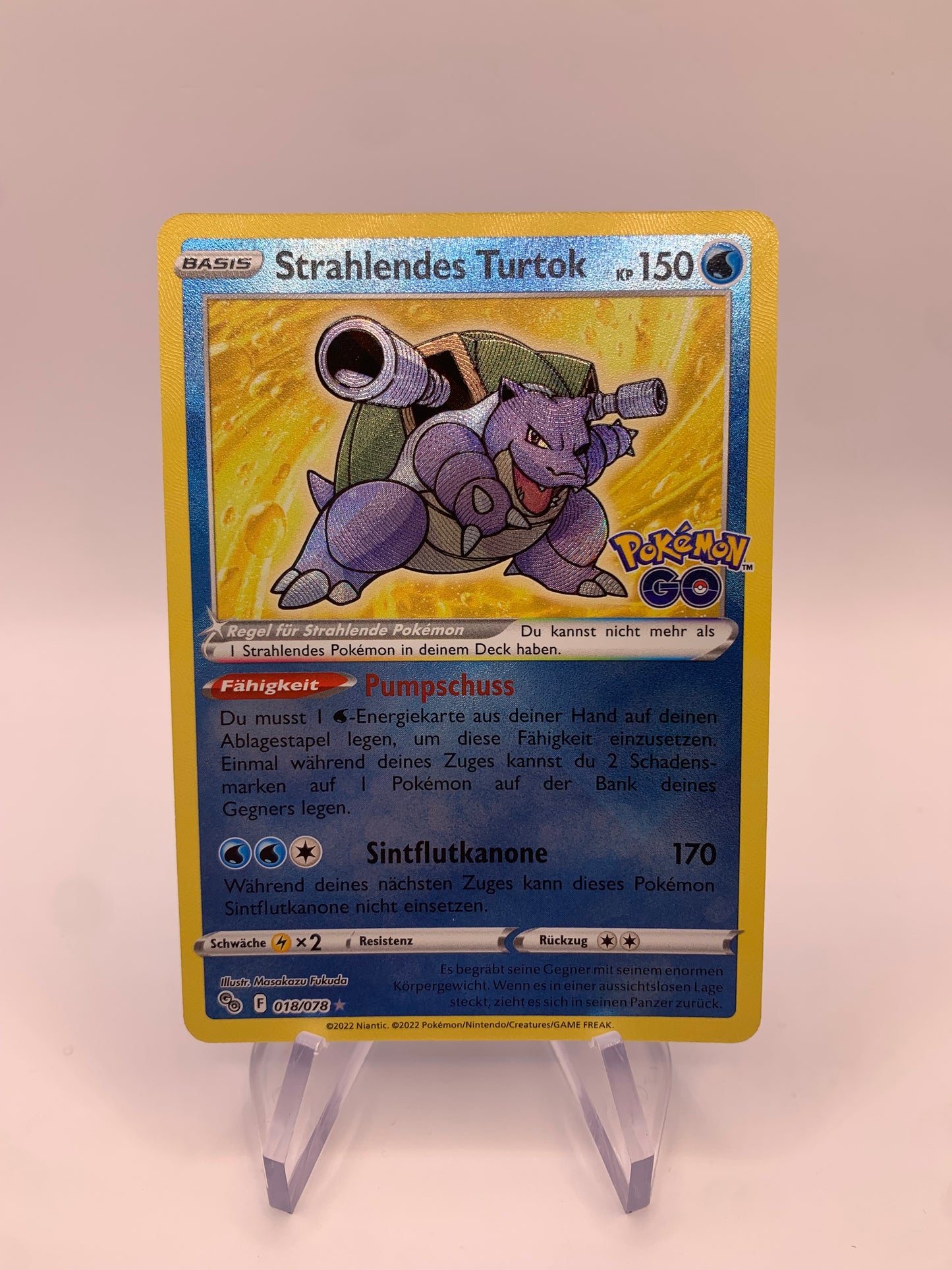 Pokémon Karte Shiny Strahlendes Turtok 018/078 Deutsch