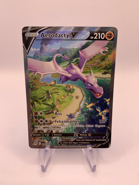 Pokemon Karte V Alt-Art Aerodactyl 180/196 Deutsch