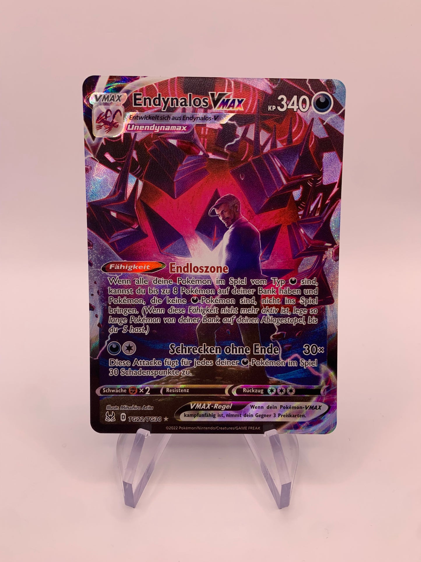 Pokemon Card Alt-Art Vmax Endynalos TG22/TG30 German