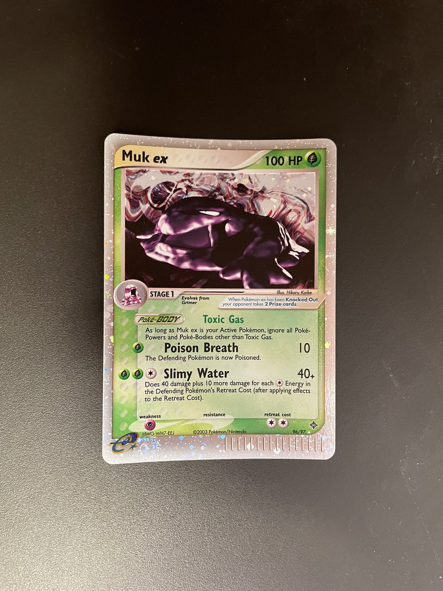 Pokemon Karte EX E Series Sleimok 96/97 Englisch