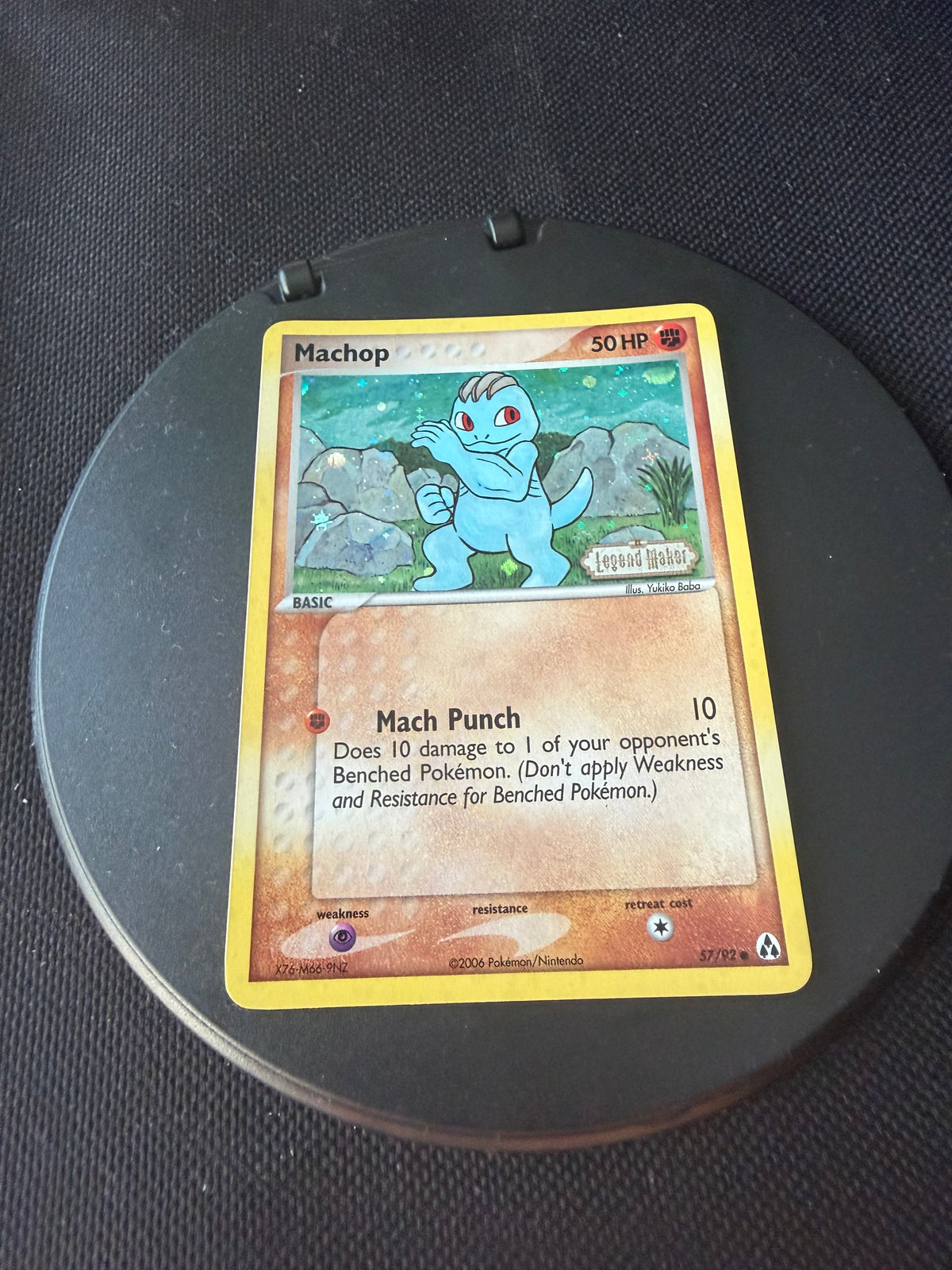 Pokemon Karte Holo Machollo 57/92 Englisch