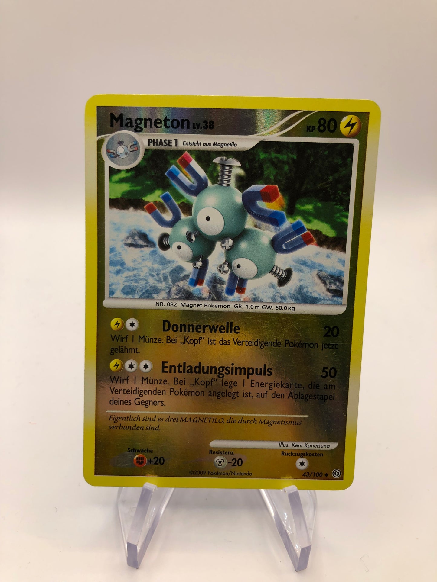 Pokemon Karte Revers Magneton 43/100 Deutsch