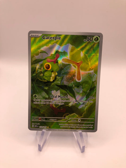 Pokemon Karte Art Rare Raupy 172/165 Englisch