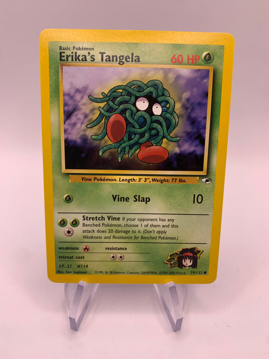 Pokemon card Erika's Tangela 79/132 Gym Heros English