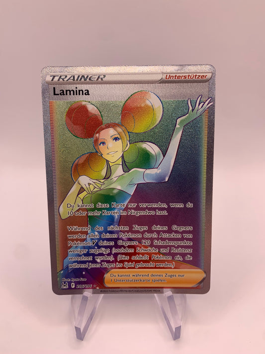 Pokemon Karte Trainer Rainbow Lamina 206/196 Deutsch