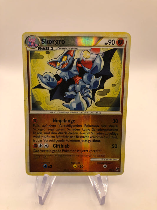 Pokemon Karte Revers Skorgro 4/90 Deutsch