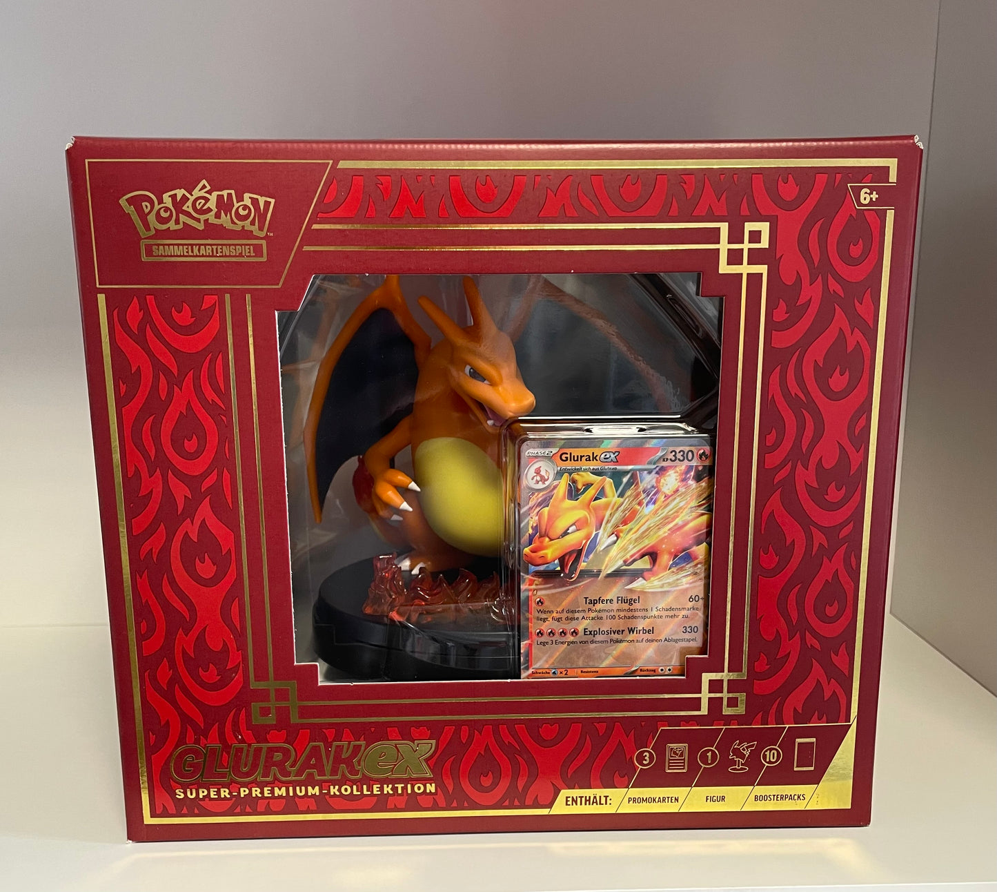 Pokemon OVP EX Glurak Super Premium Kollektion Deutsch