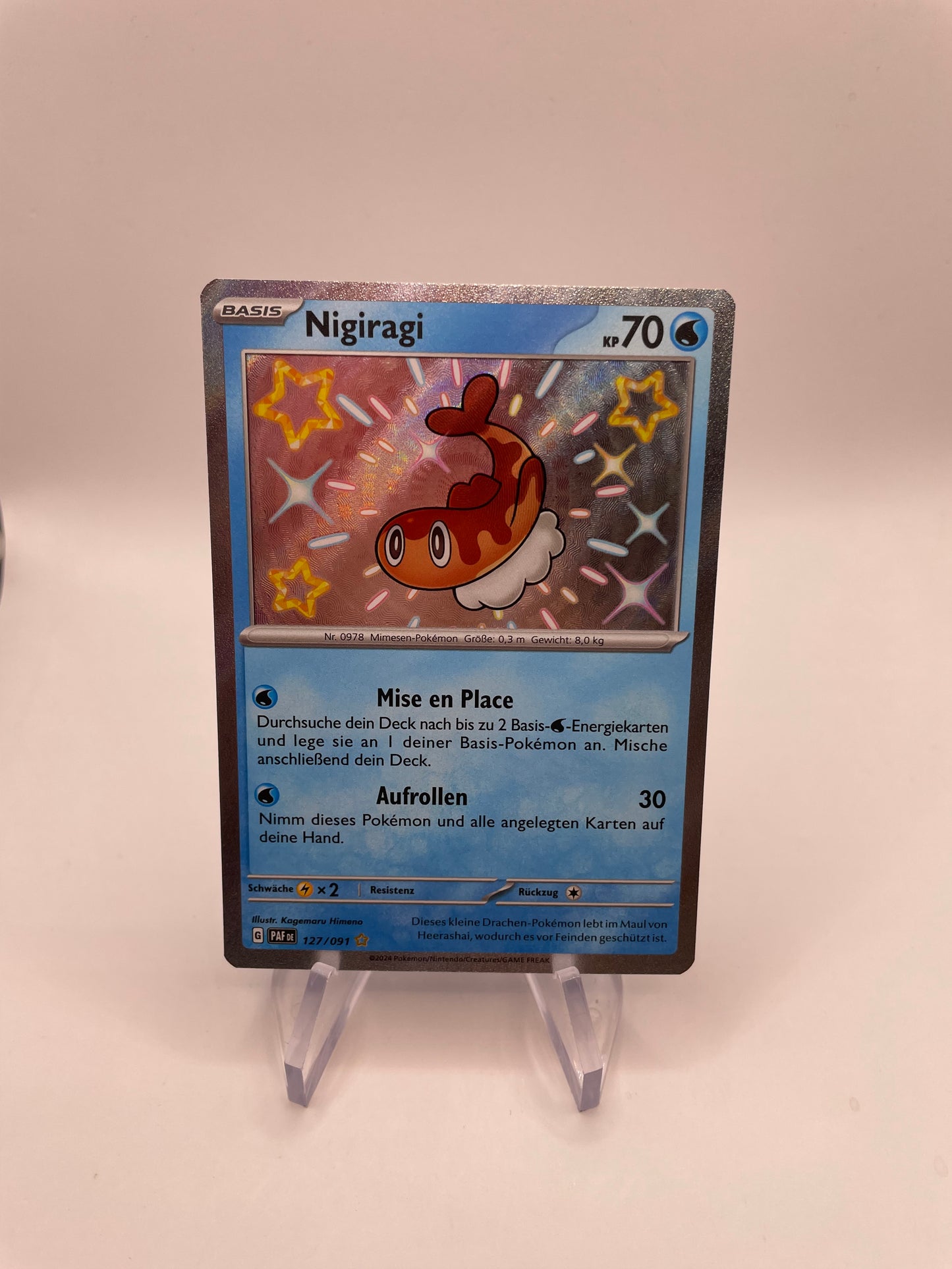 Pokemon Karte Shiny Nigiragi 127/91 Deutsch