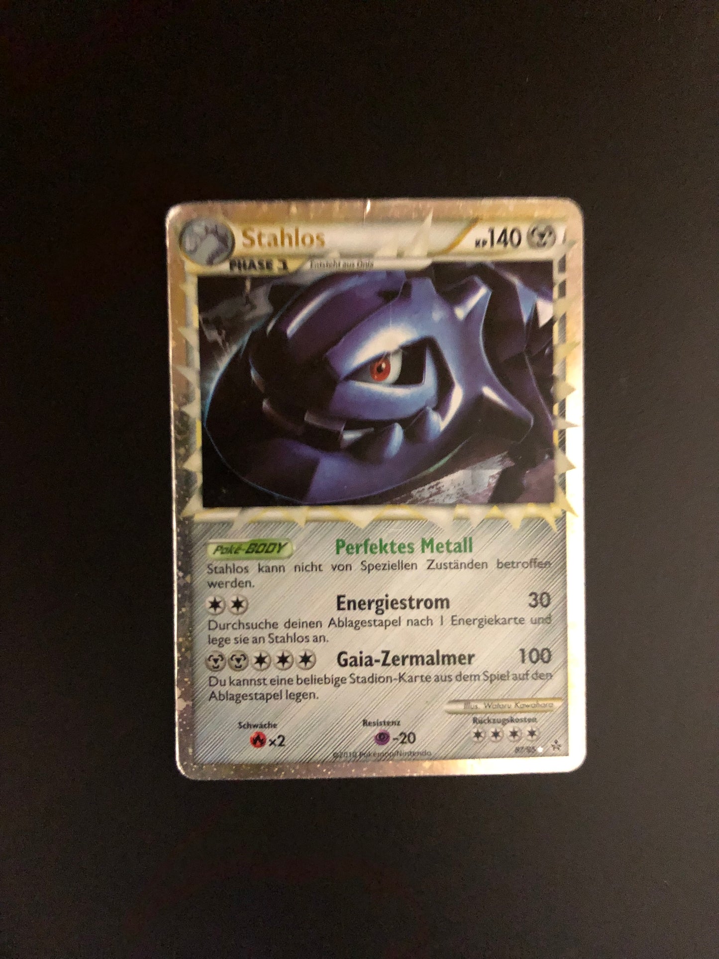 Pokemon Karte Holo Prime Stahlos 87/95 Deutsch