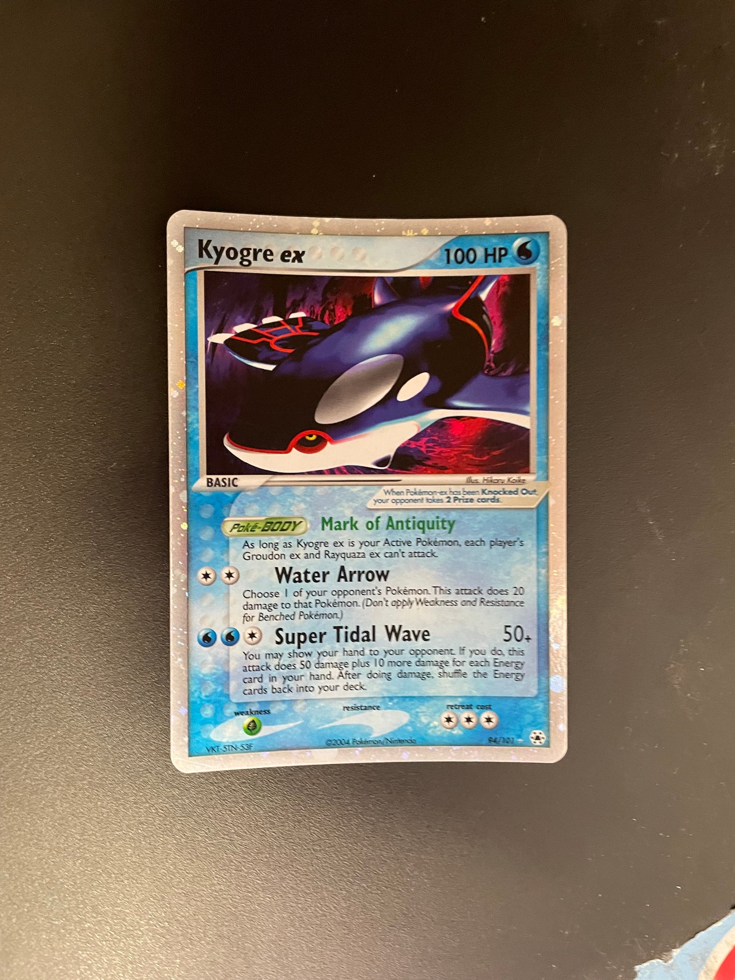 Pokemon Karte Ex Kyogre 94/101 Englisch