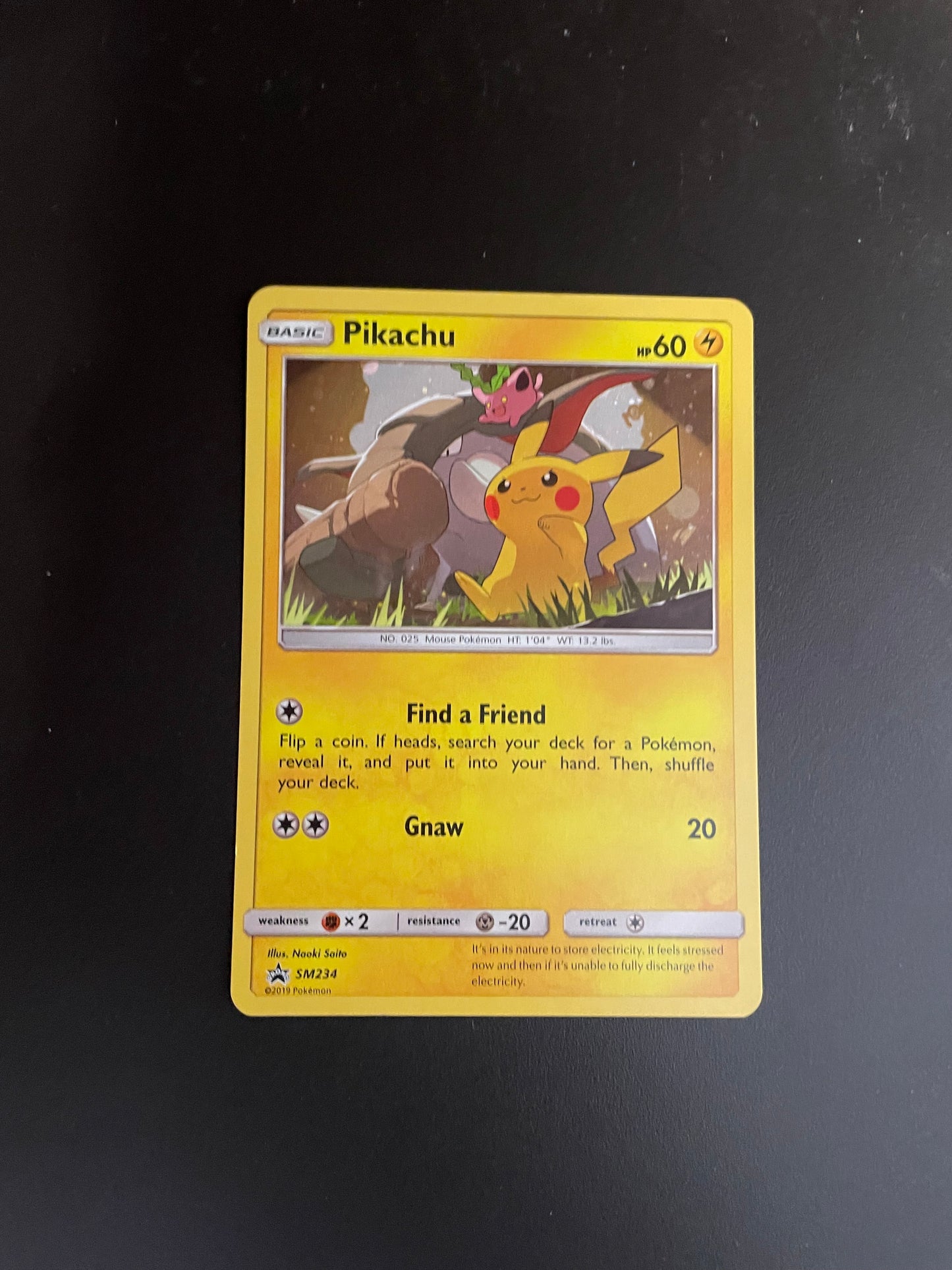 Pokemon Karte Holo Promo Pikachu SM234 Englisch