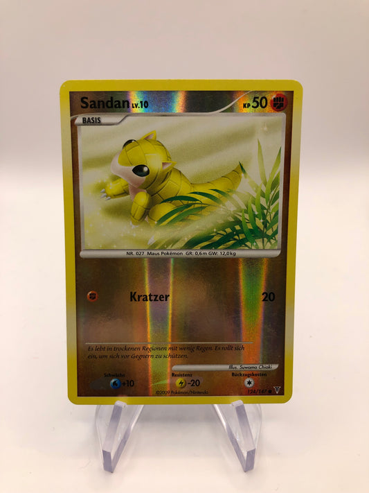 Pokemon Karte Revers Sandan 124/147 Deutsch